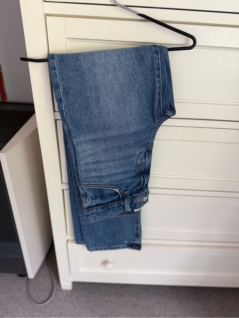 Joe's Jeans Straight-Leg High rise Mid-Blue Denim - Picture 4 of 4